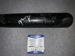 2010 MIKE TROUT AUTOGRAPHED PRE ANGELS DEBUT ROOKIE GAME USED BAT With BECKETT COA