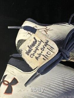 2011 Demond Washington Auburn National Champ. Game DUAL SIGNED GAME USED Cleats