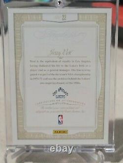 2012-13 Jerry West Flawless Game Worn Used Patch On Card Auto Lakers Hof Sp /25