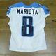 2014 Marcus Mariota Signed Game Used Rookie Year Football Jersey Very Light Use