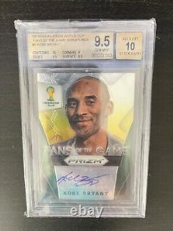 2014 Panini Prizm World Cup Fans of the Game Signatures #1 Kobe Bryant BGS 9.5