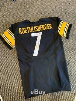 2015 Ben Roethlisberger Steelers Game Used Jersey Signed Michael Vick Loa