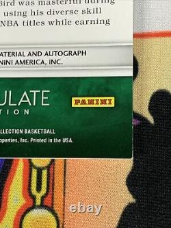 2015 LARRY BIRD IMMACULATE 2 Color AUTO JERSEY PATCH #/26 CELTICS GAME USED