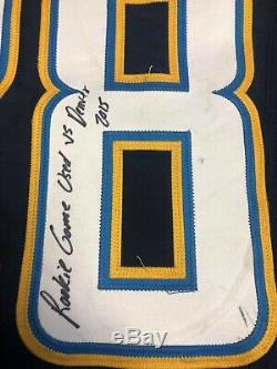 2015 Melvin Gordon Signed Game Used San Diego Chargers Rookie Jersey Broncos