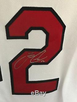 2016 Game Used Francisco Lindor Jackie Robinson Jersey Signed Inscribed 1/1