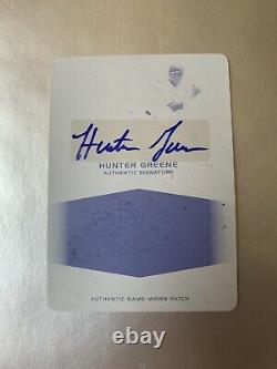 2016 Leaf Perfect Game Hunter Greene Auto #1/1 Printing Plate Rc Autograph Reds
