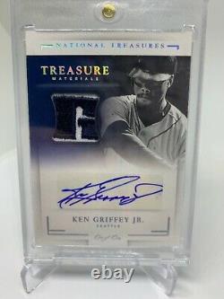2016 National Treasures Ken Griffey Jr. Game Used Patch Auto 1/1