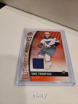 2017-18 #97 Tage Thompson SP Game Used Authentic Rookies Jersey Relic Auto RPA