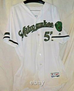 2017 Milwaukee Brewers 7 Innings Game Used Memorial Day Signed Jersey MLB