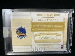 2018-19 Panini Flawless Kevin Durant Game Worn Jersey Patch Auto 12/15 B01
