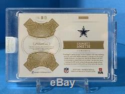 2018 Flawless EMMITT SMITH Distinguished Patch Autographs Gold 02/10 Game-Used