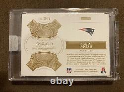 2018 Panini Flawless Randy Moss Distinguished Patch Auto 1/1 Game Used Patriots