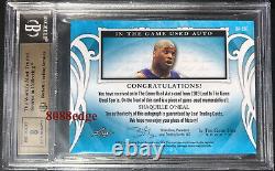 2019 In The Game Used Swatch Auto Shaquille O'neal #6/15 Autograph Bgs 9.5 Gem