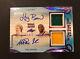 2019 Leaf In The Game Used Larry Bird Magic Johnson Dual Auto Patch Signed #/7