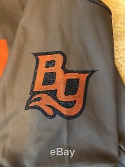 2019 Wander Franco Signed Game Used Bowling Green Hot Rods Jersey TAMPA BAY RAYS
