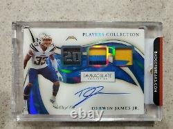 2020 Immaculate Derwin James Jr. 1/1 Game Used Chargers Autograph Triple Patch