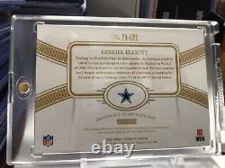 2020 Panini Flawless? Ezekiel Elliot Game Used Patch AUTO 12/15 Dallas Cowboys