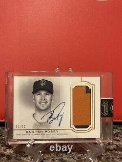 2020 Topps Dynasty BUSTER POSEY Game Used Patch On Card Auto /10
