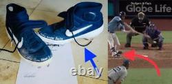 2020 World Series Kershaw Postseason K Record Game Used Autograph Cleats Dodgers