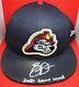 2021 Autographed Brendan Donovan Used Game Worn Signed Home Peoria Chiefs Hat