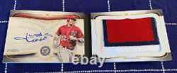 2021 Topps Definitive Juan Soto Auto 3 Color Game Used Patch Booklet #ed 1/5