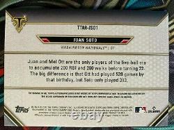 2021 Topps Triple Threads Juan Soto Game Used Jersey Relic Auto #15/27