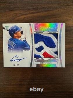 2022 Panini Flawless Baseball Seiya Suzuki Rookie Patch Auto Silver /25 CHI CUBS