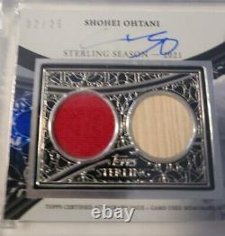 2023 Topps Shohei Ohtani Autographed Game Used Materials Mint Condition