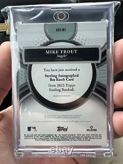 2023 Topps Sterling Mike Trout Autographed Game-Used Bat Knob 1/1