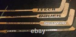 4 Game Used Hockey Stick Penguins 2 Signed