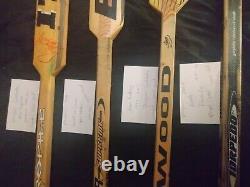 4 Game Used Hockey Stick Penguins 2 Signed