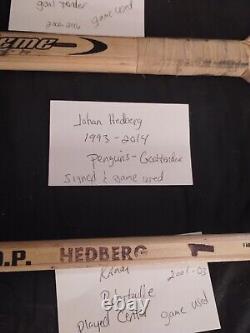 4 Game Used Hockey Stick Penguins 2 Signed