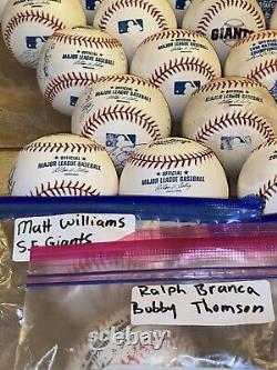 50 GAME USED Rawlings Official Major League Baseballs SF GIANTS SIGNED EX/NRMT