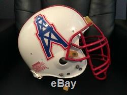 #74 Bruce Mathews Houston Oilers Game Used Signed Helmet from the 1994 Season