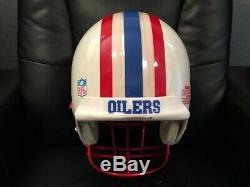 #74 Bruce Mathews Houston Oilers Game Used Signed Helmet from the 1994 Season