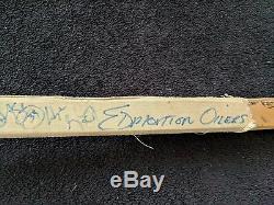 88 Edmonton Oilers Stanley Cup Team Signed Mark Messier Game Used Stick GRETZKY