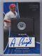 Albert Pujols 2009 Topps Unique Game Used Jersey Button Auto Signed Cardinals /6