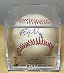 ALYSSA NAKKEN SIGNED GAME-USED BASEBALL with MLB HOLO from ON FIELD DEBUT 4/12/22