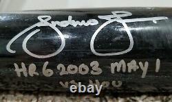 ANDRUW JONES 2003 Autographed Game Used HOME RUN Braves MLB Bat PSA Perfect GU10