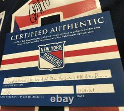 ARTEMI PANARIN Worn New York Rangers AUTOGRAPHED & PRE GAME USED JERSEY 1/1