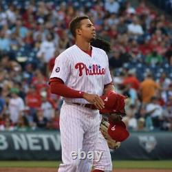 Aaron Altherr Signed Game Used HOMERUN MLB Jersey. Philadelphia Phillies COA