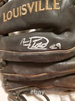 Abraham Toro Signed Auto Autographed Game Used Fielding Glove Mariners