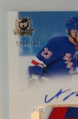 Adam Fox 2019-20 UD The CUP ROOKIE Auto (3 Color) Patch #086/249