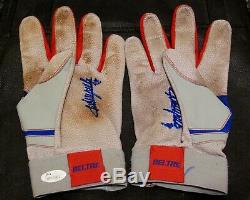 Adrian Beltre Game Used Nike Signed Autographed Batting Gloves With LOA JSA COA
