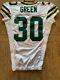 Ahmam Green Game Used, Signed And Framed Packers Jersey