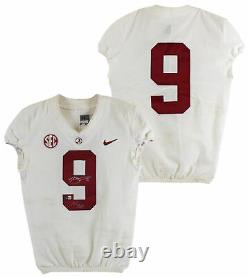 Alabama Bryce Young Roll Tide Signed 2020 Game Used White Nike #9 Jersey BAS