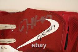 Alabama Game Used Pair / Set Of Gloves Autographed By Jaylen Waddle Auto
