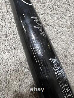 Alan Benes St Louis Cardinals Game Used Signed Nike Wood Bat Pitcher 90s RARE