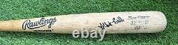 Albert Belle Cleveland Indians Game Used Bat 1990 signed PSA 10