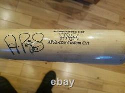 Albert Pujols Game Used Bat Autographed Cracked Cardinals Angel's Awesome Bat